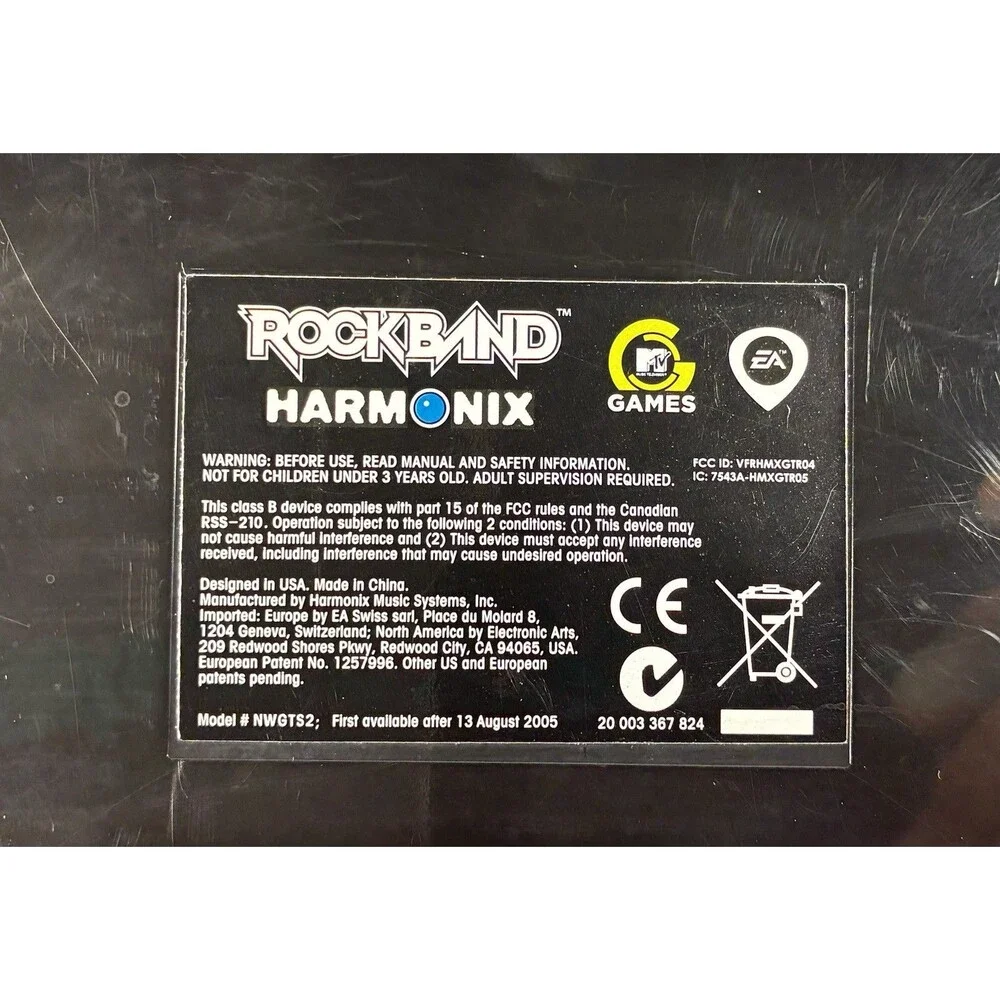 Rock Band Fender Stratocaster PlayStation 3 Guitar NWGTS2 Parts Repair